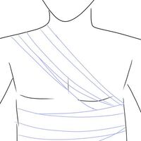 このような感じで 肩から腹まで包帯を巻いているような絵を漫画でよ Yahoo 知恵袋
