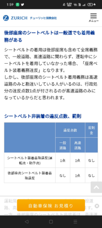 後部座席のシートベルトは義務ですよね 一般道だと罰則はなく 注意だけ Yahoo 知恵袋