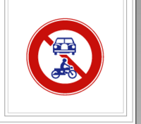 この標識の意味は分かりますか この標識は自動車と原動機付自転車が通行 Yahoo 知恵袋