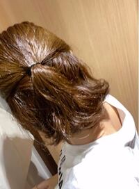 パーマが落ちてきてて 風も吹いてたので直すのが大変でハーフアップ Yahoo 知恵袋