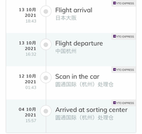 SHEINにてお急ぎ便で2日に買い物をし、10月7日〜14日に届く予定なのですがまだ大阪にいます…
これは何時ごろ届きますか？新潟です 
