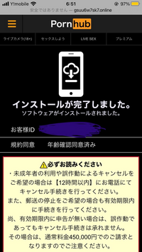 pornhubというアダルトサイトである動画を押したら年齢確認をされて ...