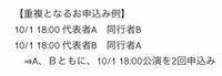 同行者登録の重複について教えて欲しいです。 この場合、1名義は同行者の枠で使ってしまうのでこの公演の申し込みではもう使えないという事ですか？