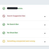 Twitterのシャドウバンをチェックしたらこのような結果が表示されました Yahoo 知恵袋