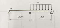 構造力学の問題です。この単純梁のm図を教えてほしいです。Mmaxも教えてほしいです。 