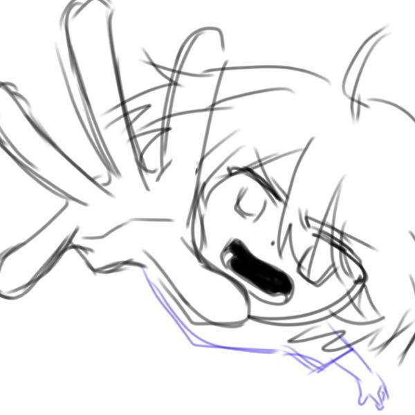 画像のように手前に手を伸ばしてる人を描きたいんですけど この角度 Yahoo 知恵袋