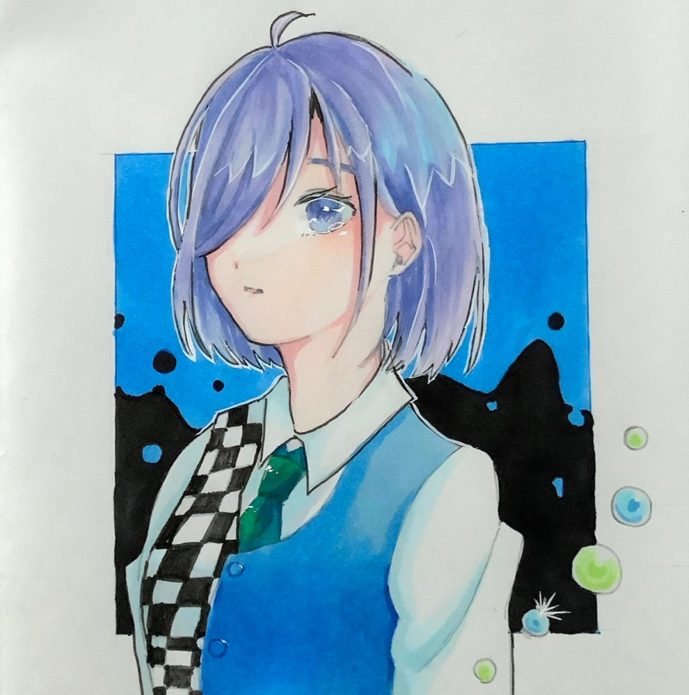 13歳です コピックで描きました イラスト評価お願いします 改 Yahoo 知恵袋