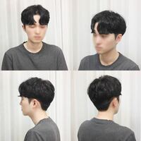 高校生男子です。こういう韓国系の髪型にしたくて、実際の韓国の男性の髪型ってこんな感じじゃないですか？美容室の人に何で言えば伝わりますかね？ 