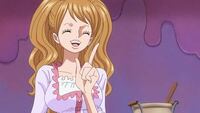 ワンピースのプリンの髪色をマネしたいのですが、これは何色ですか？美容師さんにアニメの画像見せるだけで伝わりますか？ 