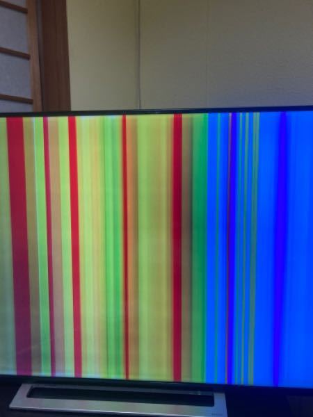 テレビの液晶がこんな状態になってしまいました - 地上波放送、レ