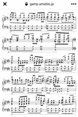 この楽譜ってピアノのソロで弾けますか？ もし弾けないとしたら、何の楽器の楽譜か見当つきますか？