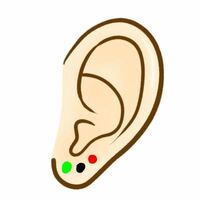 ピアスを耳たぶ(緑色の位置)にあけて5日ほど経つのですが、また新たに赤色の位置にあけたいなと思っています。 もう痛みはなく、腫れも引いたので大丈夫かなと思っているのですが、大丈夫でしょうか？