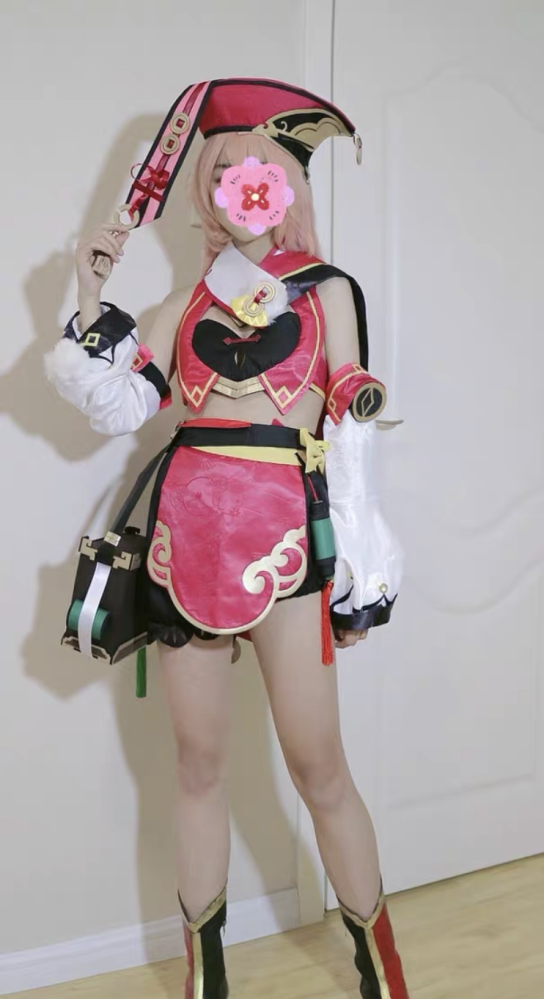コスプレ初心者です。原神で最近よく使う煙緋ちゃんコスをしてみまし