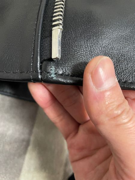 レザージャケットを新品で購入しました。 - 新品だったのですが気に 