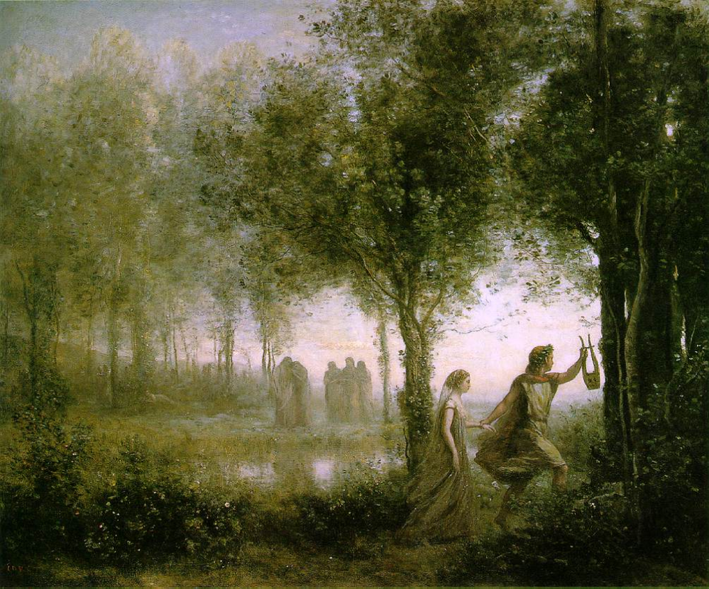 19世紀フランスの画家、J.B.カミーユ・コローが画いた「ユリディースを導くオルフェ」。この静寂で神秘的な絵から、貴方はどんな曲を思い浮かべますか？