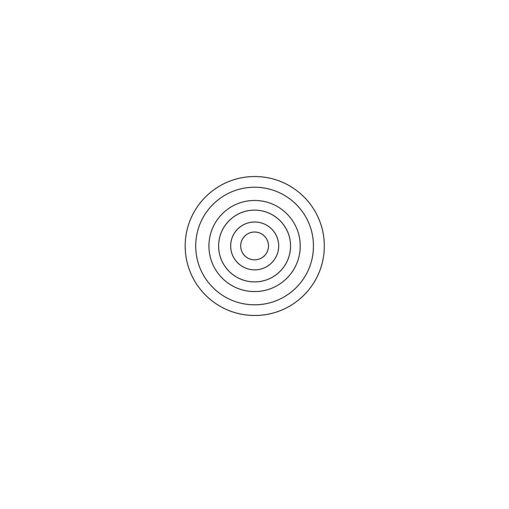 イラストレーターorフォトショップで中心に置いた円を基準に等間隔で大きく配列する簡単な方法はありますか？ ※イメージ画像を大まかに作ってます。
