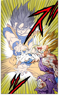 ドラゴンボールのセルゲームで 悟飯対セルのかめはめ波の撃ち合いは Yahoo 知恵袋