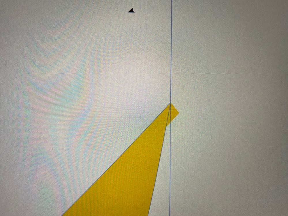 Adobe Illustratorについての質問です。 (Mac book air M1モデル使用) 写真のようにパスファインダーでくり抜く際に謎の突起のようなものができてしまいます。 ただ選択した際はパス？としては見られていない感じです。 スナップ等も反応しません。 両オブジェクトとも線の表示はしていません。 表示のみのバグなのかなと思い調べてみましたが解決せず質問させて頂きました。 よろしくお願いします。