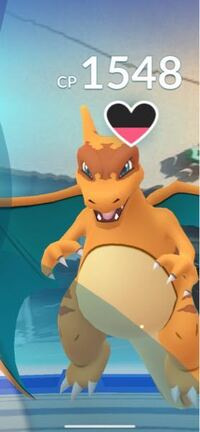 ポケモンgoについて ジムにこのリザードンがいたんですが 目の部分とか足の Yahoo 知恵袋