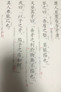 急ぎです 漢文 矛盾 の書き下し文について教えてください このプリントにあ Yahoo 知恵袋