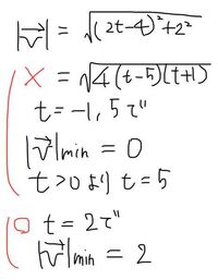 コイン100枚 数学iiiの微分法応用です 速度の大きさを求める時 私は Yahoo 知恵袋