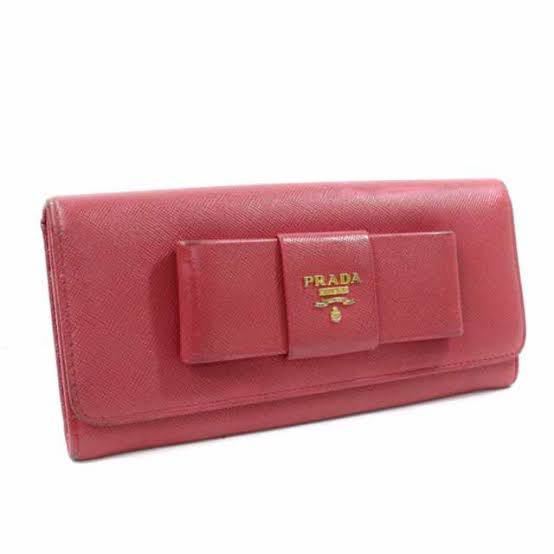 楽天市場】【財布】PRADA プラダ リボン モチーフ 2つ折長財布