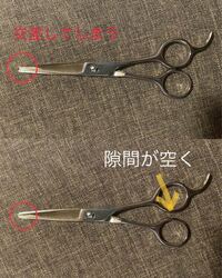 ズレたハサミの修復について小さなハサミなのですが 刃先をテコのような感じ Yahoo 知恵袋