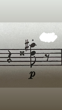 音符の横に付いているお花のようなマークはどのような意味があるのですか あと Yahoo 知恵袋