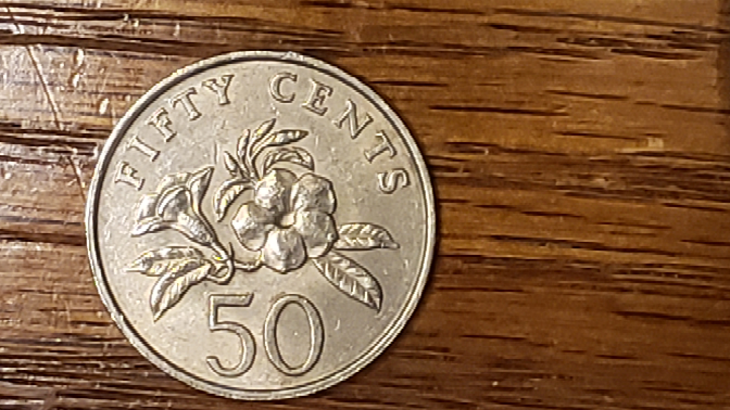 このシンガポールの50セントは、日本円でいくらですか？ - 45