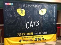 劇団四季キャッツ（CATS）の会場にて出演者の方のサインが掲載さ