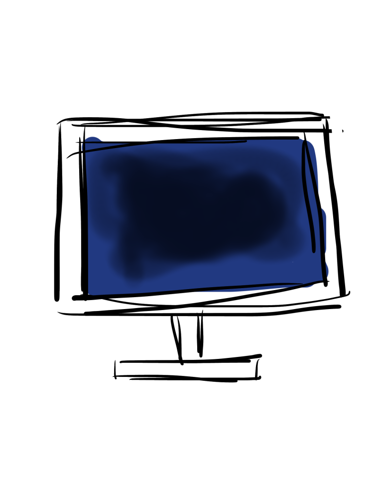 ついさっきテレビを視聴していて画面を消した瞬間図のような感じで背景が青く黒いモヤのようなものが滲んでいくような画面になりました。テレビは購入して11年経ちます。そろそろ寿命ということでしょうか。