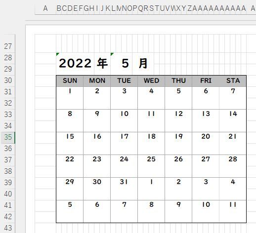 エクセルでカレンダーを作ってるいるのですが、当月以外の日を非表示にするのがうまく行きません。 わかる方教えてください。 また、このカレンダーは他の月も作るので、上部の年月を変えるだけで自動で当月以外を非表示にさせたいです。 条件書式の =MONTH(B31)<>MONTH(L28) =MONTH(B31)<>(L28) どちらも試しましたが、ダメでした。