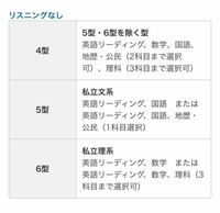 初めて河合塾の模試の4型を受けるのですが、これは何の科目を受ける 