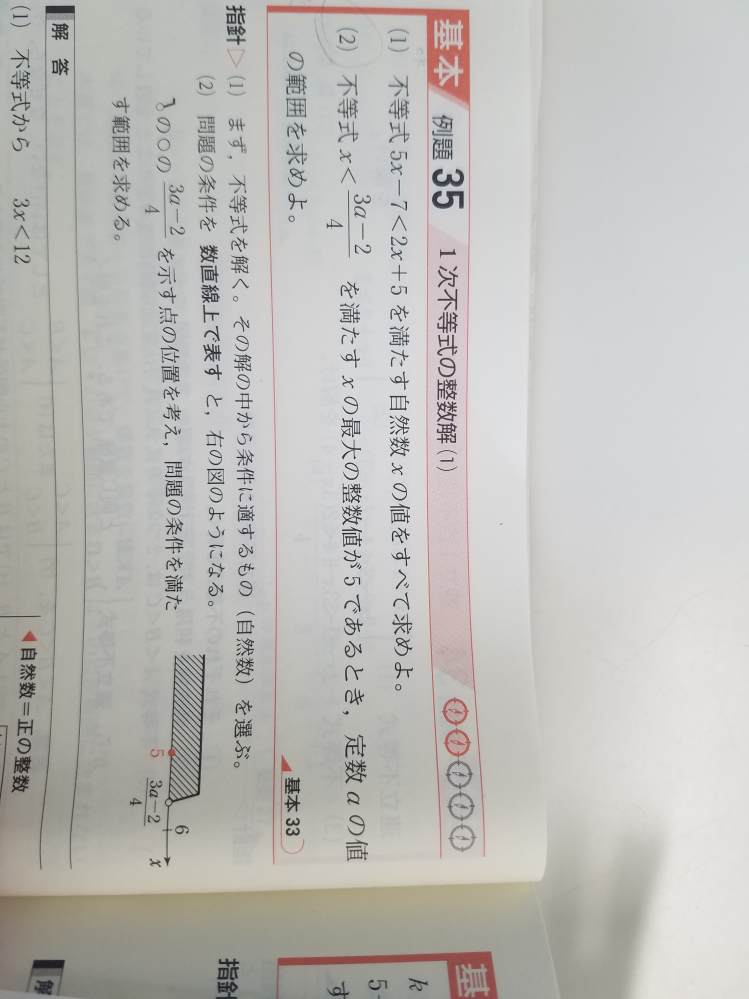 青チャート数学Iの例題35の(2)についてです、、写真は問題文です