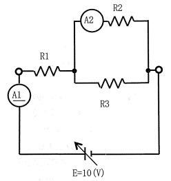 この電子回路で図中の測定器A1,A2で測定できる電流の値の求め方を教えて下さい！ コイン100枚