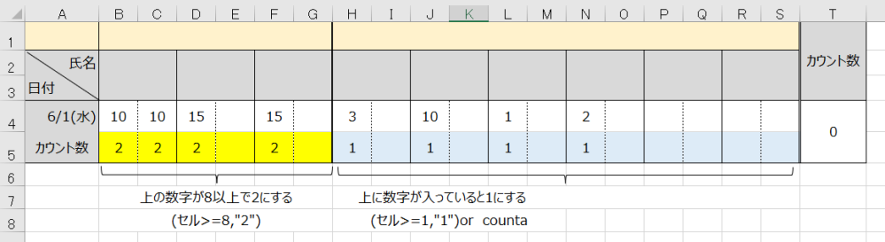 エクセルの関数の質問です B列からg列の一行目のセル内に文字列がある場 Yahoo 知恵袋