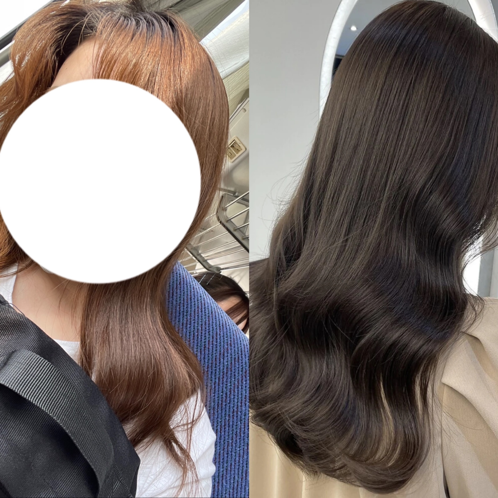 至急お願いします ブリーチなしで カラーを2回やっています 左の Yahoo 知恵袋