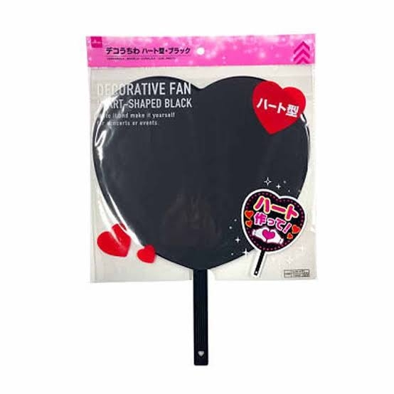 手作りうちわについてです 下の画像のようなハート型のうちわに文字をつけたい Yahoo 知恵袋