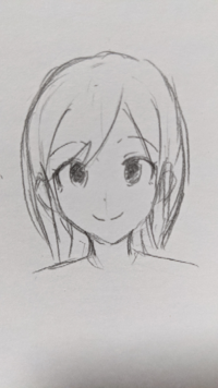 正面顔が苦手なので練習しています 頭の大きさや顔のバランスを意識して Yahoo 知恵袋