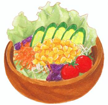 どんな野菜サラダが好きですか？ ドレッシングは何をかけますか？