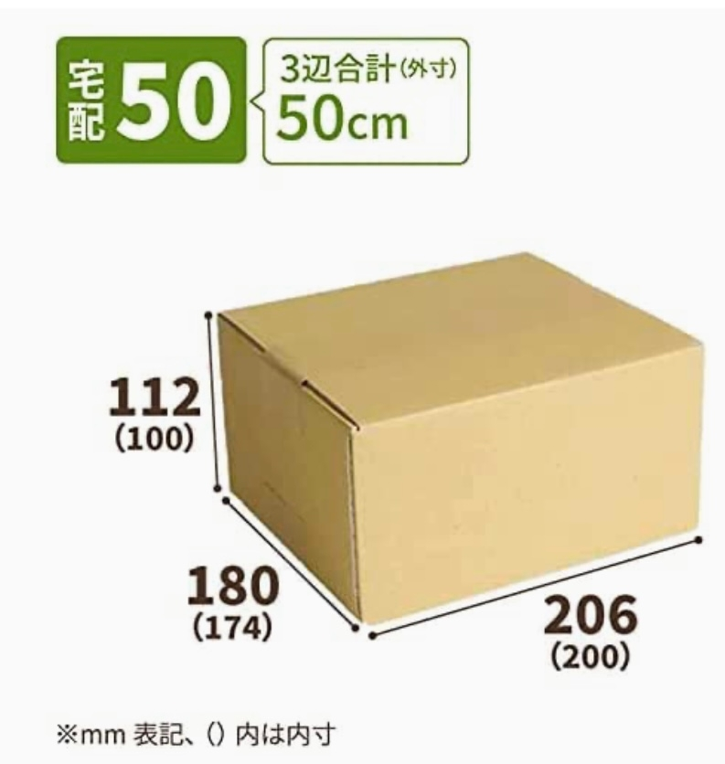 この画像の段ボール箱はメルカリで450円で送れますか？