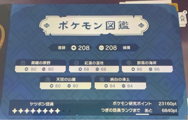 ポケモンアルセウスについて 図鑑完成に向けて頑張っていますが あと何が Yahoo 知恵袋