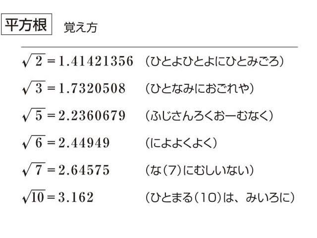 ルート9がないのはなぜですか 9 3なので語呂合わせで覚える必要がな Yahoo 知恵袋