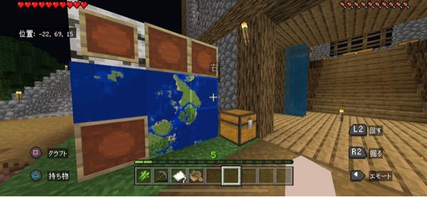 Minecraftのマルチプレイで額縁に入れた地図の中の自分の位 Yahoo 知恵袋