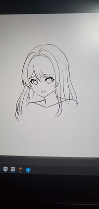 Sns用のアイコンイラスト描いてます 肩幅ひろすぎますかね Yahoo 知恵袋