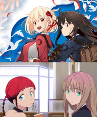 今期アニメ リコリス リコイル のたきな 氷菓のヒロインにそ Yahoo 知恵袋