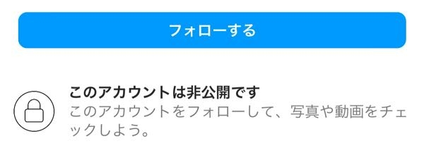インスタグラムで友達じゃない人がプロフィールを見ようとすると「こ