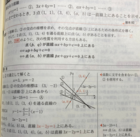 青チャートⅡB例題83について解答の9行目「Aより、…は直線3x