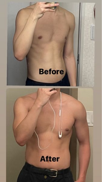 筋トレ始めて半年ぐらいなんですが 客観的にみて筋肉増えてきてると思いますか Yahoo 知恵袋