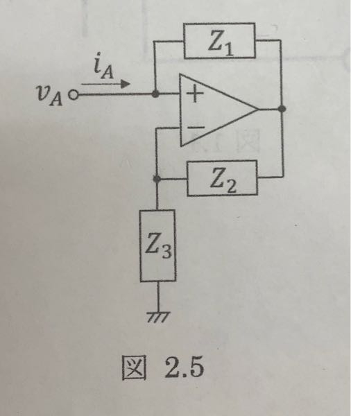 この回路の入力インピーダンス(va/ia)の求め方を教えてください。 よろしくお願いします。